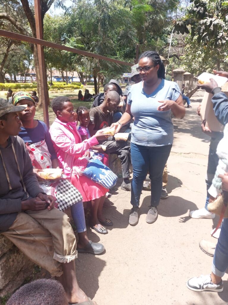 Street feeding in Nairobi